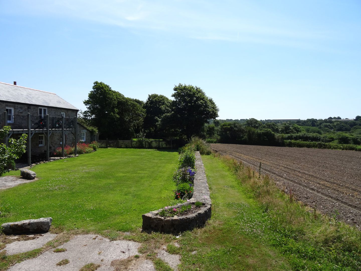 Clock Cottage Fraddam Holiday Cottage View To Fields