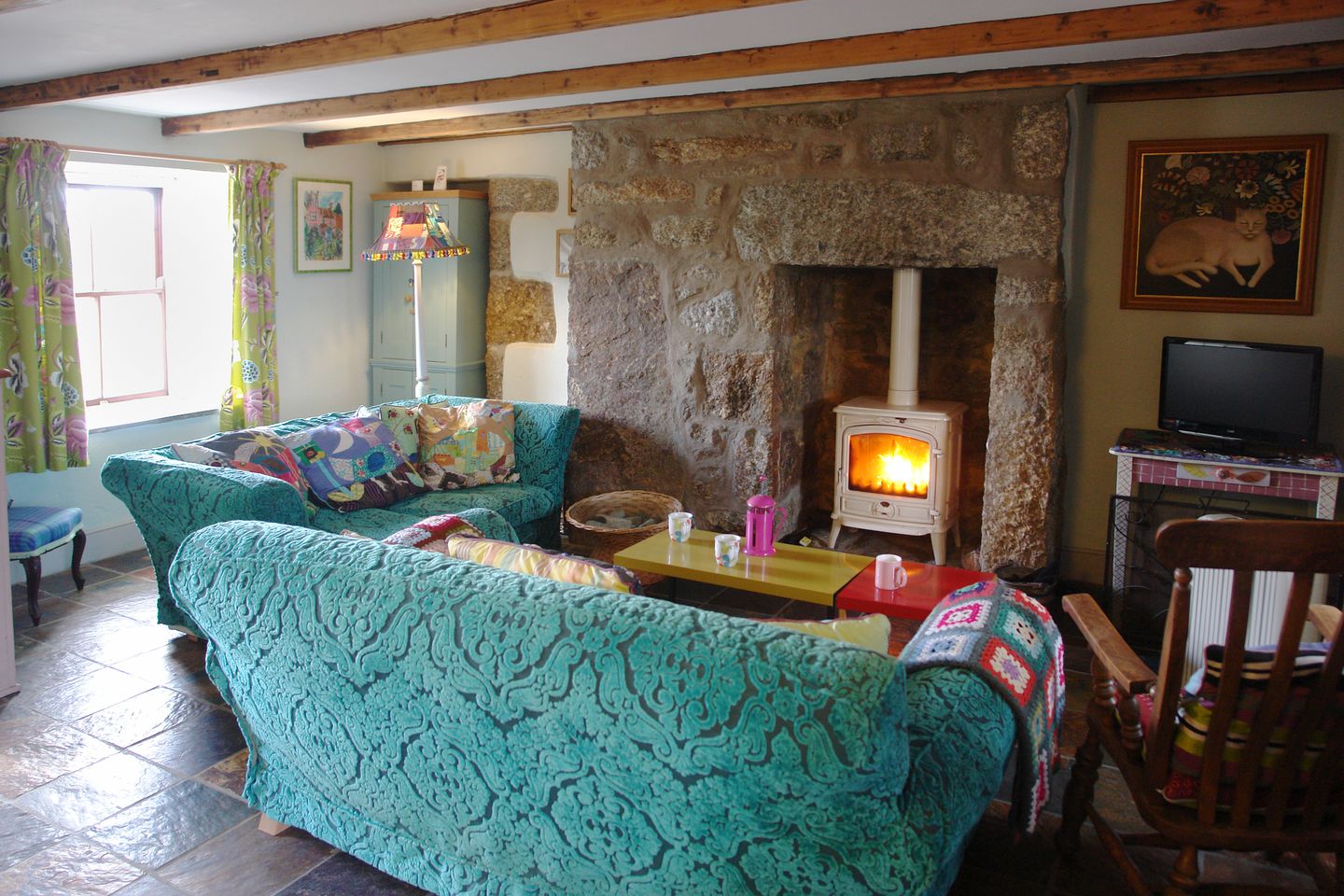 Clovelly Cottage Mousehole Lounge With Fire