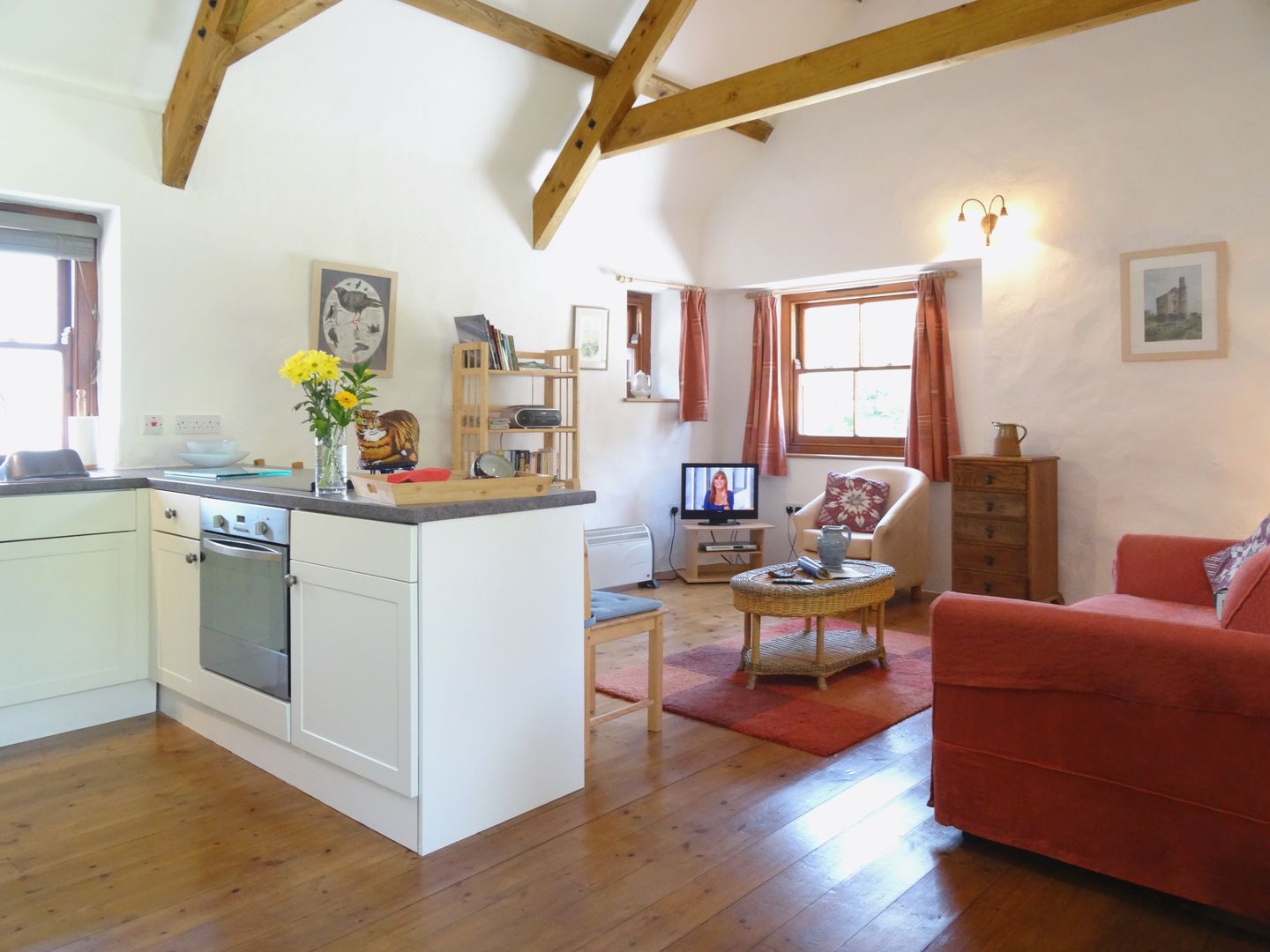 East Barn Crowan Kitchen To Living Room