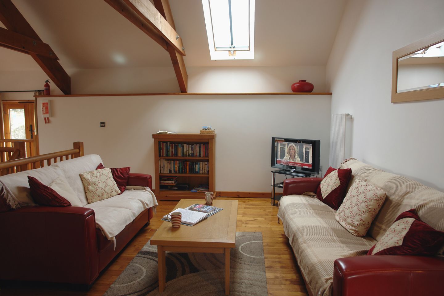 Hazel Barn East Allington Living Room With Tv