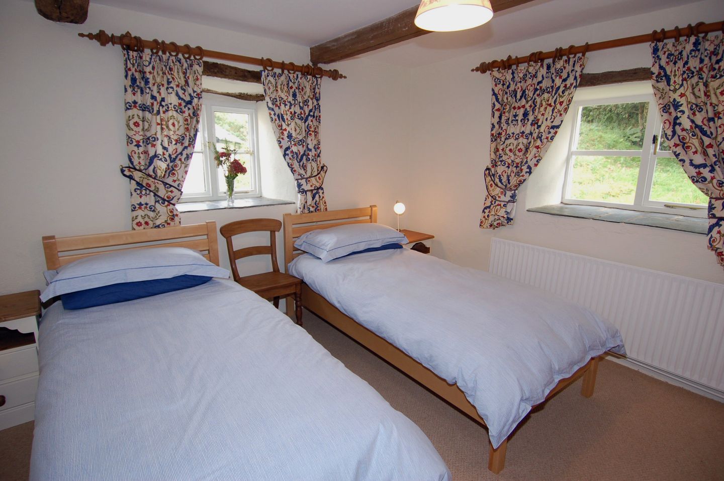 Lower Well Cottage Ugborough Twin Bedroom