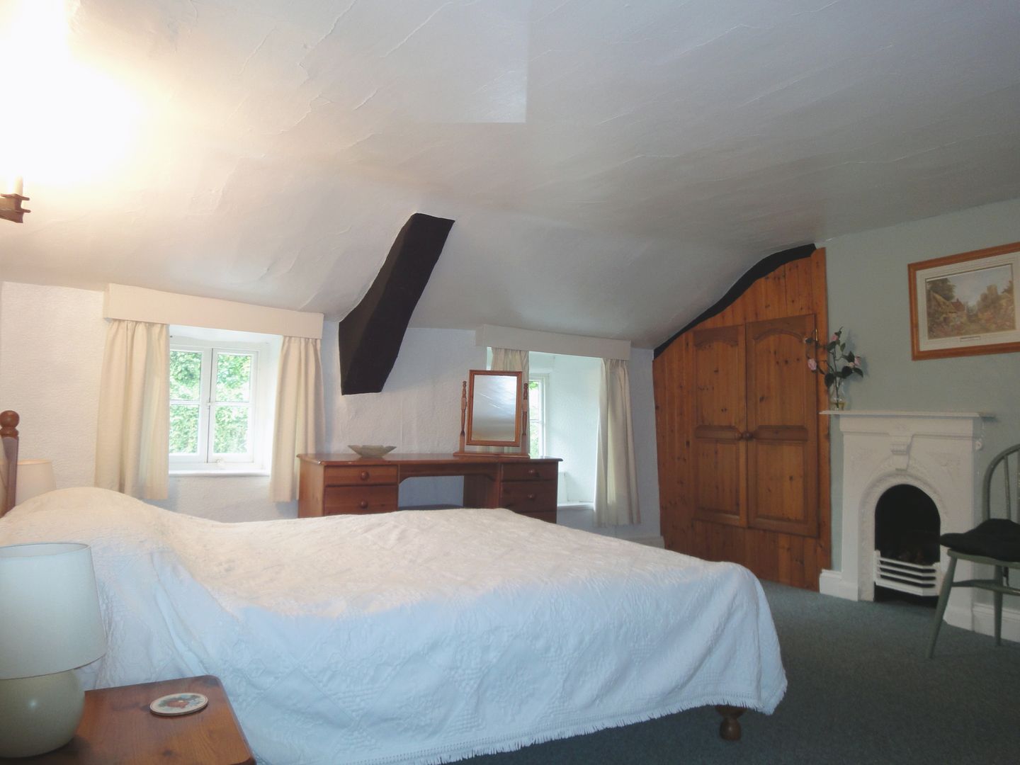 Orchard Cottage Hartland Double Bedroom Under Eaves
