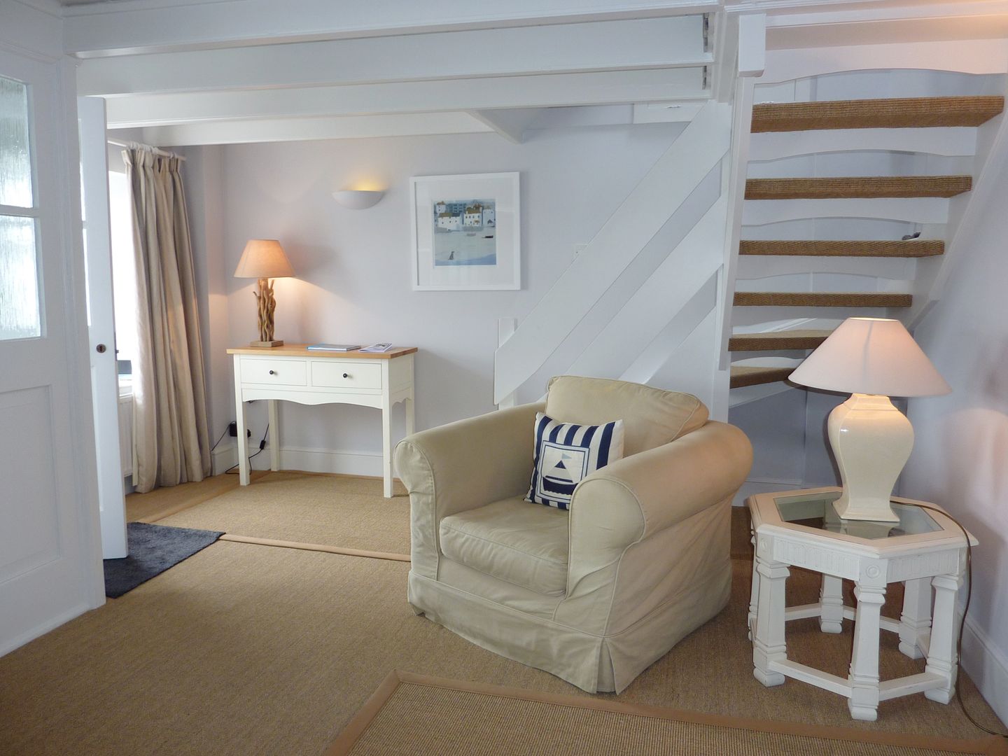 Prydes Cottage St Mawes Lounge To Stairs